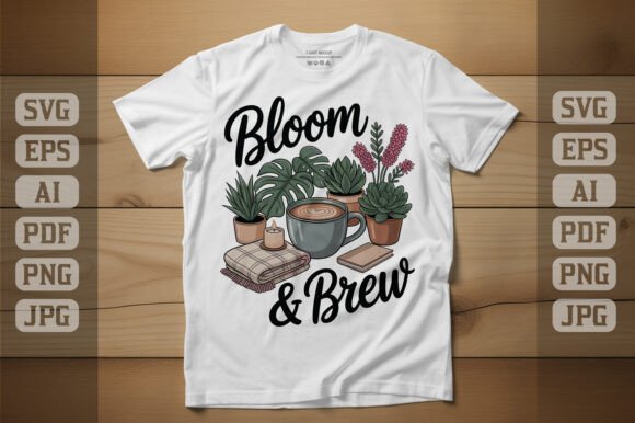 Bloom Brew Coffee T-shirt Design Review