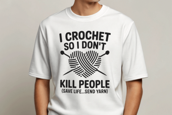 Funny Crochet PNG Graphics for T-Shirt Designs and Branding