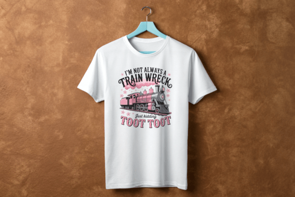 Funny Train Wreck PNG Graphics for T-Shirt Designs