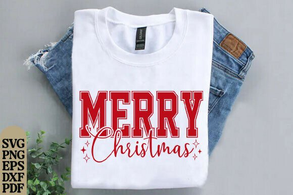 Merry Christmas DTF Transfers Ready PNG Graphics for T-Shirt Designs