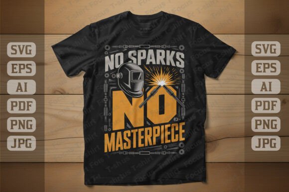 No Sparks No Masterpiece: Graphics and T-Shirt Designs for Bold Branding