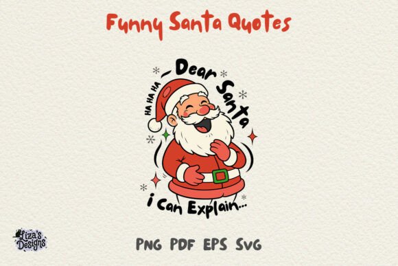 Sarcastic Christmas Santa Hand-drawn PNG Review