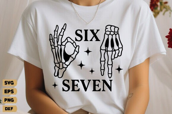 Six Seven 6 7 Meme Funny Skeleton Hands Review