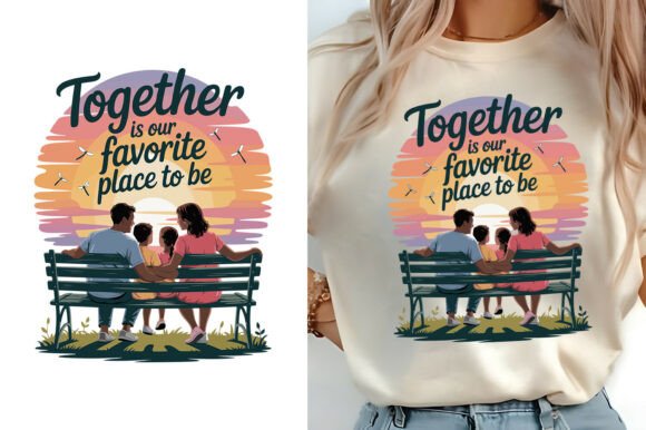 Together is Our Favorite Place to Be Tee: Graphics for T-Shirt Designs